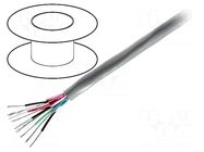 Wire; 3x2x22AWG; stranded; Cu; PVC; chrome; 30m; CPR: Eca; 300V; none BELDEN