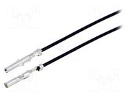 Cable with connectors; Standard .062" female; Len: 0.3m; 22AWG MOLEX