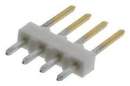 CONNECTOR, HEADER, 4POS, 1ROW, 2.54MM