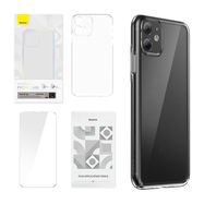 Case Baseus Crystal Series for iPhone 11 (clear) + tempered glass + cleaning kit, Baseus