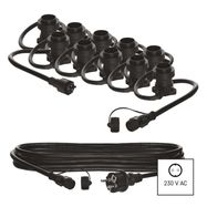 Interconnecting light chain for 10x E27 bulbs, START SET, 7.35 m, outdoor and indoor, EMOS