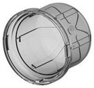 LED LENS, DOME, PC, GREY, 40MM