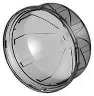 LED LENS, DOME, PC, GREY, 80MM