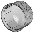 LED LENS, DOME, PC, GREY, 80MM