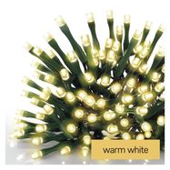 LED Christmas chain, 12 m, outdoor and indoor, warm white, programmes, timer, EMOS