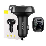 Baseus FM Transmitter T typed Bluetooth 2xUSB microSD (Black), Baseus