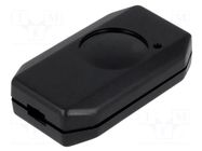 Enclosure: for remote controller; X: 38mm; Y: 65mm; Z: 16mm; ABS MASZCZYK