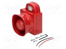 Signaller: lighting-sound; 12÷28VDC; siren,flashing light; LED EATON ELECTRIC