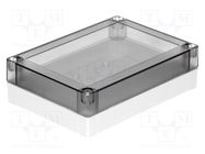 Enclosure: multipurpose; X: 130mm; Y: 180mm; Z: 50mm; MNX; grey; IK08 FIBOX