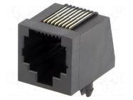 Connector: RJ45; socket; PIN: 8; 8p8c; THT; angled MH CONNECTORS
