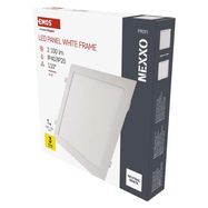 LED recessed luminaire NEXXO, square, white, 25W, neutral white, EMOS