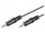 Cable; Jack 3.5mm 2pin plug,both sides; 1.2m GOOBAY
