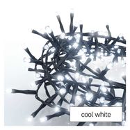 LED Christmas chain – hedgehog, 8 m, outdoor and indoor, cool white, timer, EMOS