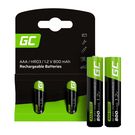 Green Cell Rechargeable Batteries Sticks 2x AAA HR03 800mAh, Green Cell