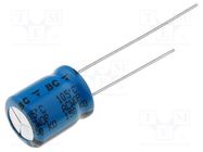 Capacitor: electrolytic; low ESR; THT; 100uF; 63VDC; Ø10x12mm; ±20% VISHAY