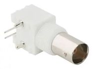 RF COAX CONN, R/A BLKHD BNC JACK, 75 OHM