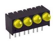 MULTI-ELEMENT LED LIGHT SOURCE,YELLOW,RIGHT ANGLE SIP 30K1468