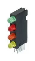 CKT BOARD INDICATOR, R/G/O/Y, 3MM, TH