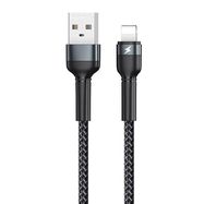 Cable USB Lightning Remax Jany Alloy, 1m, 2.4A (black), Remax