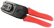 HAND CRIMP TOOL, RATCHET, MODULAR PLUG