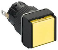 LED PANEL INDICATOR, 16MM, YEL, 24V