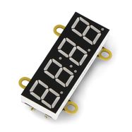 4-Digit 7-Segment Display with I2C Digit Clock Unit - Red - M5Stack U146
