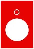 LEGEND PLATE, 30MM X 40MM, PENDANT CNTRL
