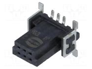 Connector: PCB to PCB; socket; female; PIN: 6; har-flex®; vertical HARTING