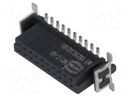Connector: PCB to PCB; socket; female; PIN: 20; har-flex®; vertical HARTING