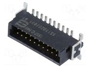 Connector: PCB-cable/PCB; socket; male; PIN: 20; har-flex®; 150VAC HARTING