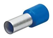 WIRE FERRULE, SINGLE, 13AWG, BLUE, PK200