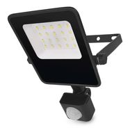 LED Floodlight VISIO with motion sensor, 10W, black, neutral white, EMOS