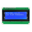 LCD display 4x20 characters blue with connectors - justPi