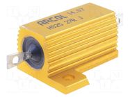 Resistor: wire-wound; with heatsink; screw; 27Ω; 25W; ±5%; 550V ARCOL/OHMITE