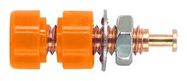 PANEL MOUNT PIN TIP JACK, 5A, ORANGE