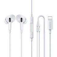 Earphones Remax RM-533i, Lightning, 1.2m (white), Remax