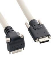 MICRO D CABLE, 26P, SDR-SDR R/A PLUG, 2M