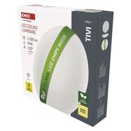 LED ceiling luminaire TIVI, B CLASS, round white 8.6W, IP44, Warm white, EMOS