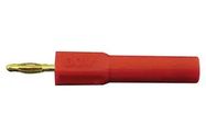 2MM PIN TO 4MM SOCKET ADAPTER, 45MM, RED
