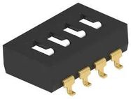 DIP SWITCH, SPST, 0.1A, 24VDC, SMD