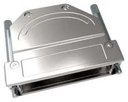 D-SUB HOOD, 45/180 DEG C, SIZE DD, ZINC