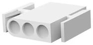 PLUG HOUSING, 3POS, NYLON, NATURAL