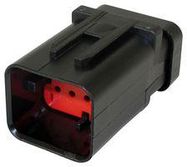 CONNECTOR HOUSING, RCPT, 6POS, 4.5MM