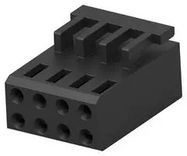 CONNECTOR HOUSING, RCPT, 8POS