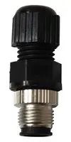 SENSOR CONNECTOR, M12, PLUG, 8POS