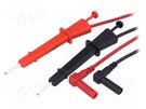 Test leads; Urated: 600V; Len: 1m; test leads x2; red and black PARROT INVENT