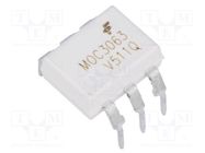 Optotriac; 5.3kV; Uout: 600V; zero voltage crossing driver; DIP6 ONSEMI