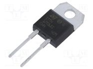 Diode: rectifying; THT; 600V; 12A; tube; Ifsm: 90A; TO220ACIns; 23ns STMicroelectronics