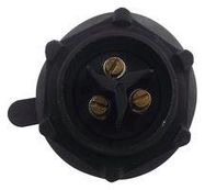 CIRCULAR CONNECTOR, PLUG, 3POS, SCREW