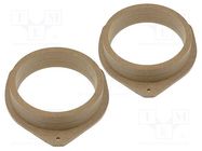 Spacer ring; MDF; 165mm; Audi; impregnated,varnished; 2pcs. 4CARMEDIA